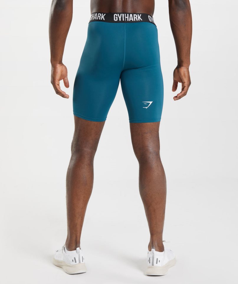 Men's Gymshark Element Baselayer Shorts Blue | CA 580A67